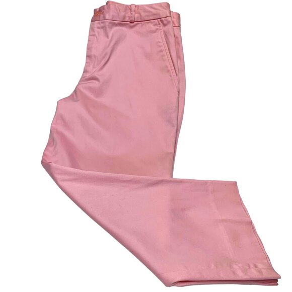Ralph‎ Lauren Golf Pink Cotton Blend Straight Leg Ankle Pant - Picture 10 of 13